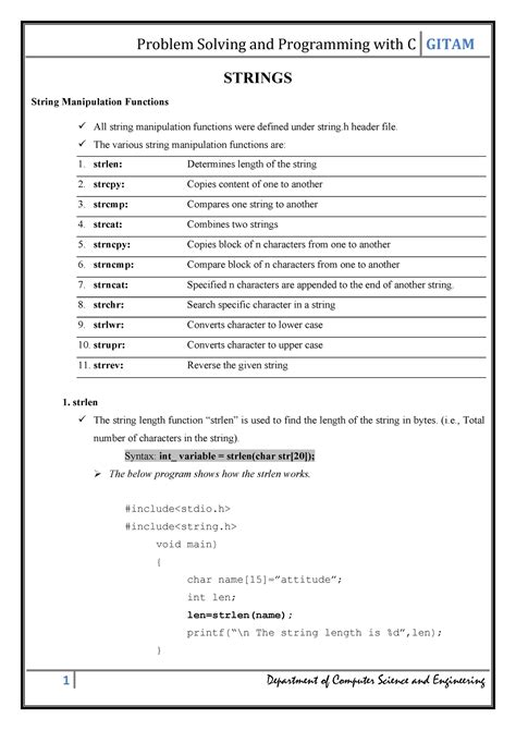 Strings Session 3 - Excellent notes which were provided by our faculty ...