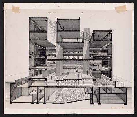 Drawing as Signature: Paul Rudolph and the Perspective Section – Drawing Matter