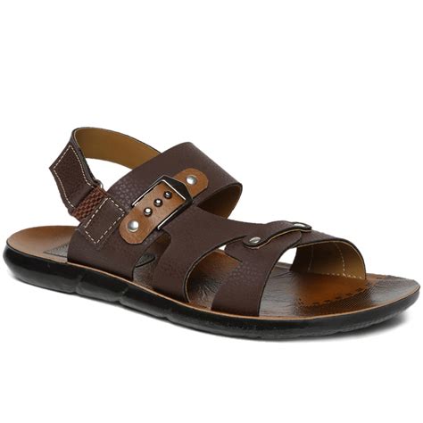 Men's Brown Slickers Sandals – Paragon Footwear
