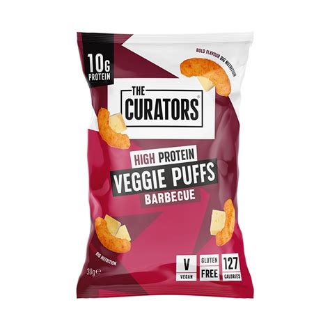 BBQ High Protein Veggie Puffs - 30g | The Curators | H&B