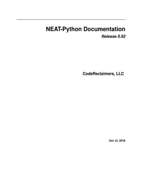 Image result for Python Neat Library