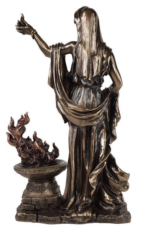 11" Hestia Greek Mythology Virgin Goddess of Hearth & Home Bronze Fini ...