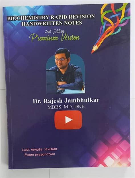BIOCHEMISTRY RAPID REVISION HANDWRITTEN NOTES: Buy BIOCHEMISTRY RAPID ...