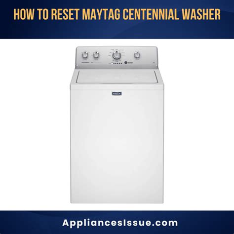 How to Reset Maytag Centennial Washer [4 Fixations 2024]