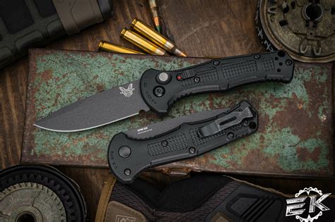 Benchmade Mini Claymore Black Automatic Knife Grivory 3" Black 9570BK