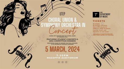 UTEP Choral Union and Symphony Orchestra in Concert, Fox Fine Arts ...