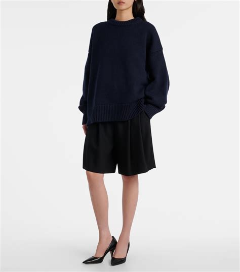 Ophelia wool and cashmere sweater in blue - The Row | Mytheresa