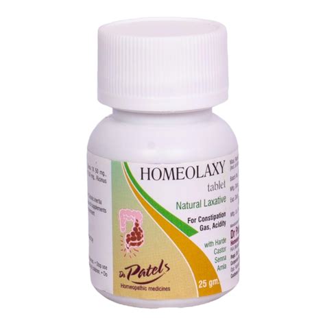 Buy Dr Patel's Homeopathic Homeolaxy Tablets for Constipation, Gas ...
