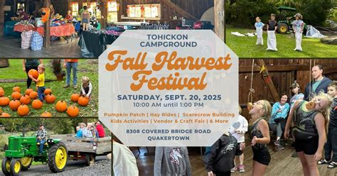 Tohickon Fall Harvest Festival, 8308 Covered Bridge Rd, Quakertown, PA ...