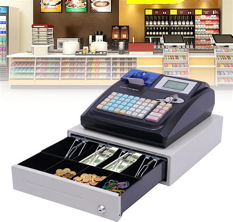 Amazon.com : Cash Register 48 Keys Electronic POS System Cash Register ...