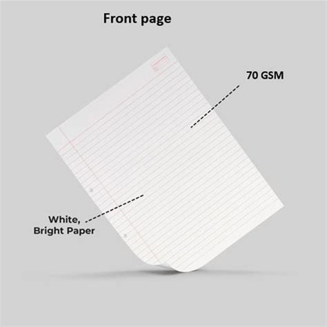 Classmate Project Paper, 28.0 cm x 22.0 cm, Single Line - Interleaf ...