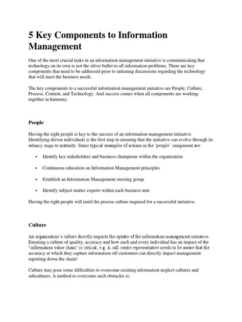 Key Features of Information Management 的图像结果