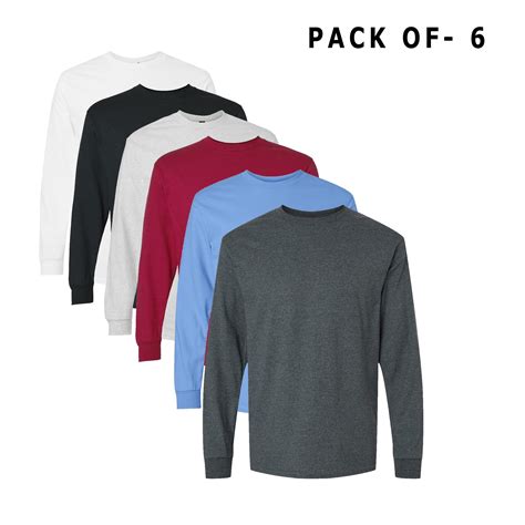 Gildan - Ultra Cotton Long Sleeve T-Shirt | Long Sleeve Tee For Men ...