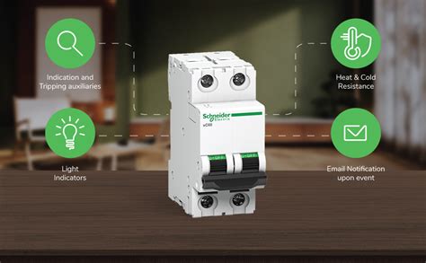 Schneider MCB 6A DP C-Curve ACTI9 10kA Miniature Circuit-Breaker, DIN ...