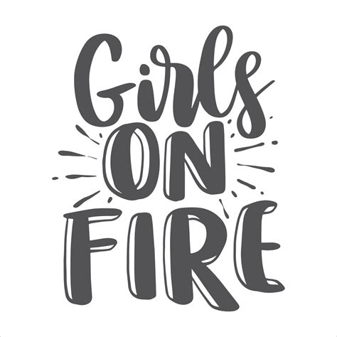 Girl Power Lettering Quotes Motivational Inspirational Printable Poster ...