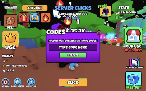 Blox Fruits Free UGC Clicker Codes (August 2024) | EarlyGame