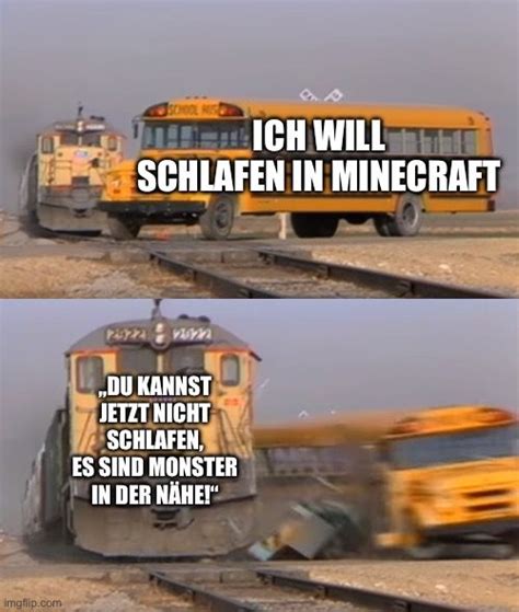Minecraft Schlaf Problem - Memes - Schlechte Witze