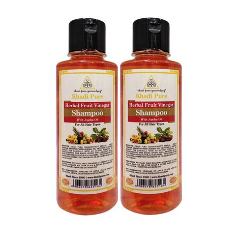 Buy Khadi Pure Herbal Fruit Vinegar Shampoo/Hair Cleanser with Jojoba ...