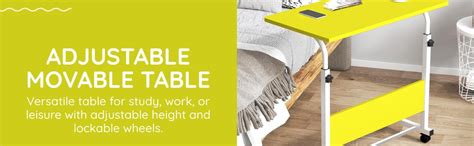 Torche ironwood Multipurpose Height Adjustable Movable Table for ...