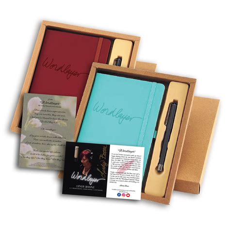 (SIGNED) Lindy Boone “Wordlayer” Journal Gift Set | Gold Label ...