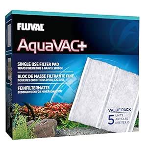 Fluval 11067 5 Piece AquaVac Plus Fine Filter Pad : Amazon.in: Pet Supplies