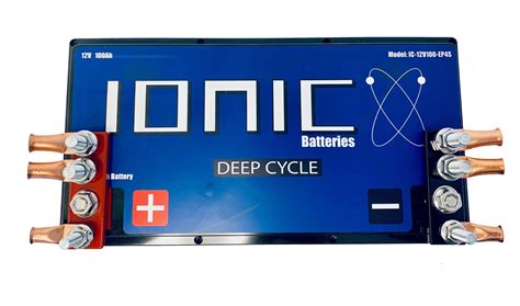 125ah 12V Ionic Deep Cycle Lithium Battery - Drewcraft LLC