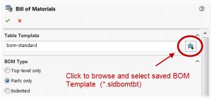 Image result for SolidWorks Creating Bom From Assembly Add Thumbnail