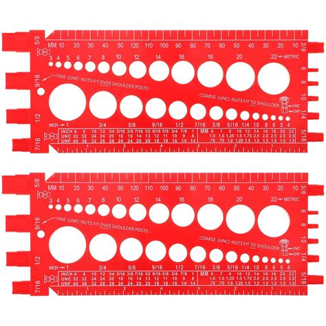 Hoteam 2 Pieces Nut Bolt Thread Gauge Checker Barbados | Ubuy