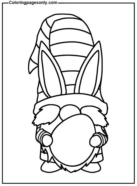 30+ Easter Gnome Coloring Pages - Free Printable PDF & Online Coloring