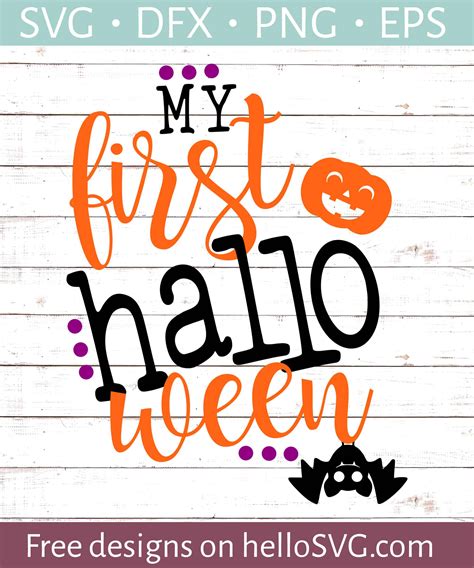 My First Halloween #2 SVG - Free SVG files | HelloSVG.com