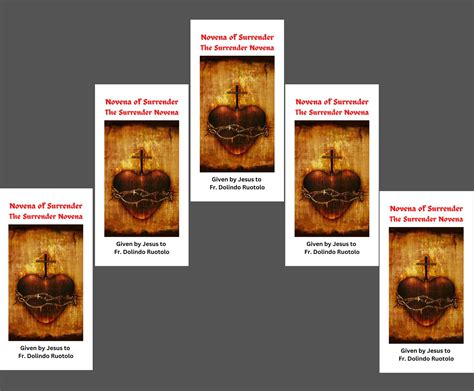 Amazon.com : Surrender Novena Trifold Holy Card Packages (20) : Office ...