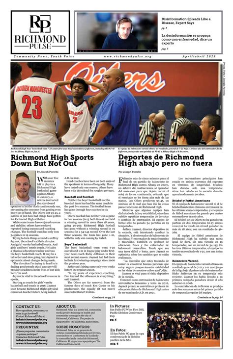 Richmond Pulse Newspaper April 2023 by The Contra Costa Pulse - Issuu