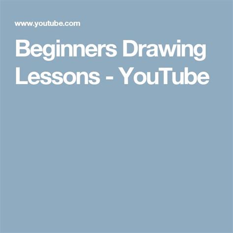 Beginners Drawing Lessons - YouTube | Beginner drawing lessons, Drawing ...