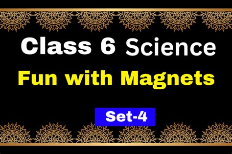 Class 6 Science Fun with Magnet Question and Answer 的图像结果