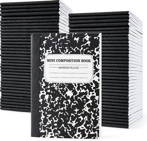 Amazon.com : HEYTIMI 120 Pcs Mini Composition Notebooks 4.5 x 3.25 Inch ...