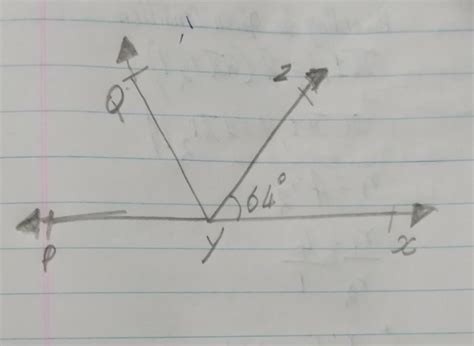 It is given that Z XYZ = 64° and XY is producedto point P. Draw a ...