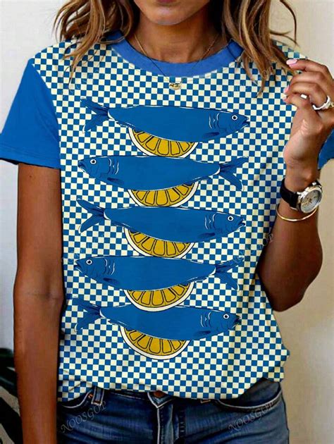 Summer Women's Casual Vacation Fashion Streetwear Beach Clashing Plaid ...