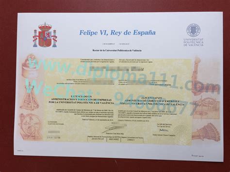 遗失西班牙UPV文凭证书|补办瓦伦西亚理工大学毕业证步骤