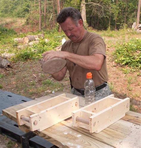 Making Homemade Fire Bricks 的图像结果