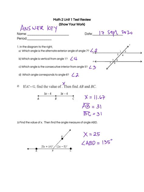 Image result for Integrated Math 2 Chapter 1 Practice Test PDF