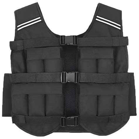 Weighted Vest Black 10kg – Adjustable, Durable and Professional Grade