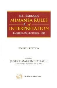 Mimansa Rules of Interpretation - Tagore Law Lectures - Tagore Law ...