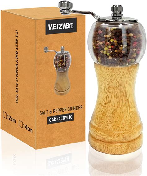 Amazon.com: VEIZIBEE Pepper Mill Set，Manual Pepper Mills, Classical ...