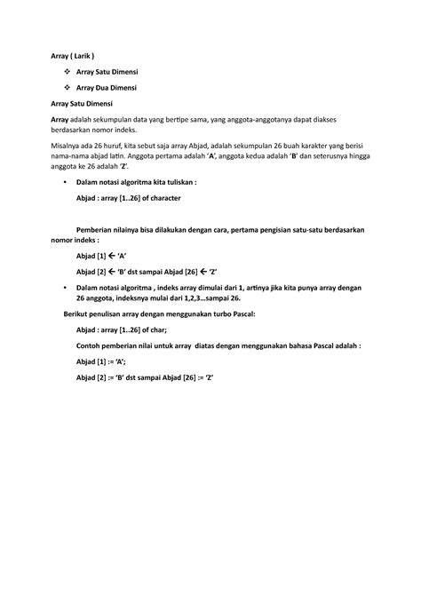 Image result for Contoh Array