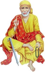 Masstone 64 cm Sai baba Shirdi Religious God Wall Sticker Self Adhesive ...