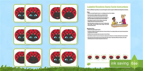 Ladybird Emotions Card Game (teacher made) - Twinkl