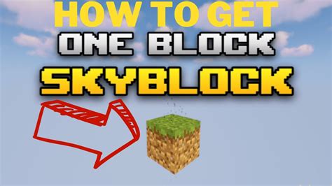 How to Get the One Block World in Minecraft Java 的图像结果