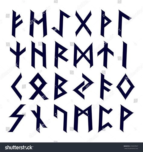 Celtic Runes Alphabet