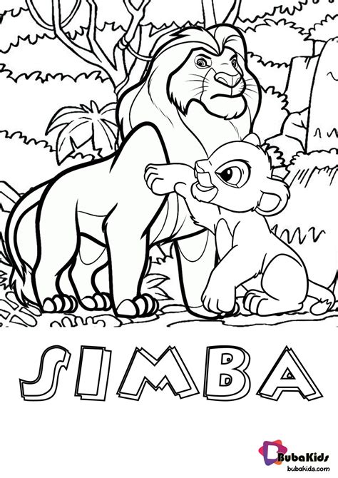 Lion King Colouring Pages Disney