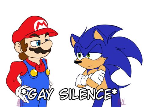 Mario And Sonic Kissing